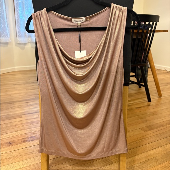 Calvin Klein | Tops | Calvin Klein Copper Top | Poshmark